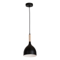 Lühter NOAK WOOD 1xE27/15W/230V must/pöök
