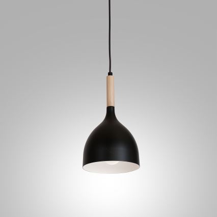 Lühter NOAK WOOD 1xE27/15W/230V must/pöök