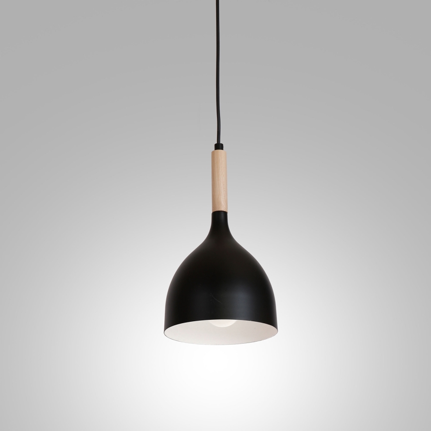 Lühter NOAK WOOD 1xE27/15W/230V must/pöök