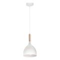 Lühter NOAK WOOD 1xE27/15W/230V valge/pöök