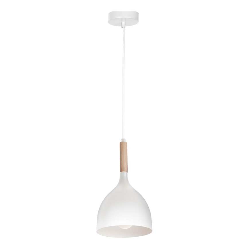 Lühter NOAK WOOD 1xE27/15W/230V valge/pöök