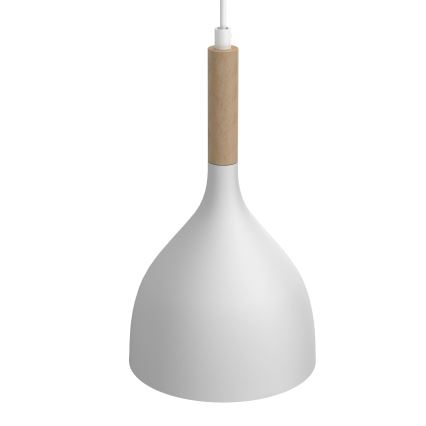 Lühter NOAK WOOD 2xE27/15W/230V valge/pöök