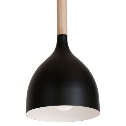 Lühter NOAK WOOD 3xE27/15W/230V must/pöök