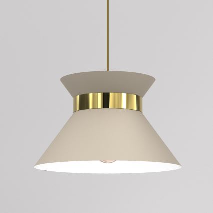 Lühter NORGE 1xE27/15W/230V beež/kuldne
