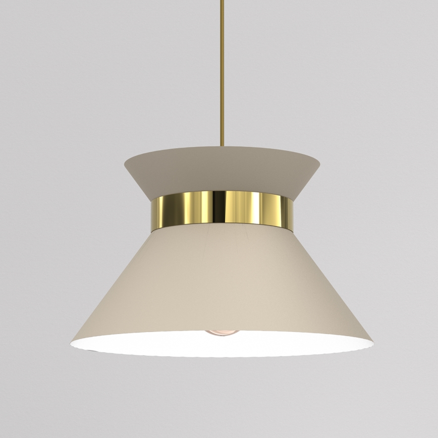 Lühter NORGE 1xE27/15W/230V beež/kuldne