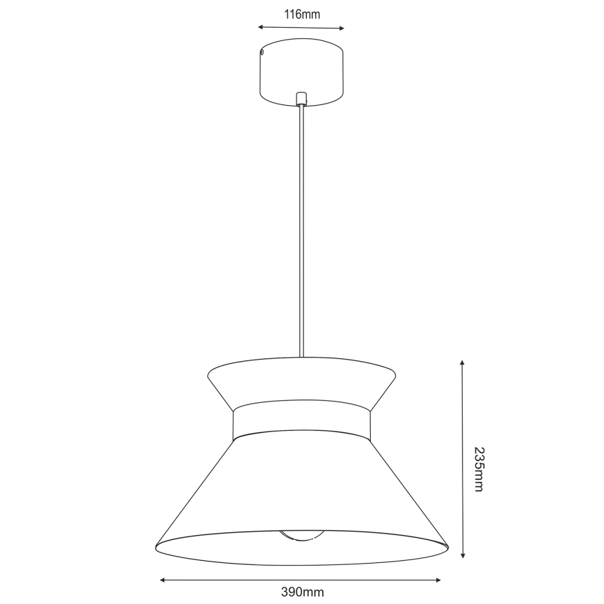 Lühter NORGE 1xE27/15W/230V beež/kuldne