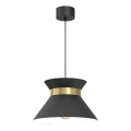 Lühter NORGE 1xE27/15W/230V must/kuldne