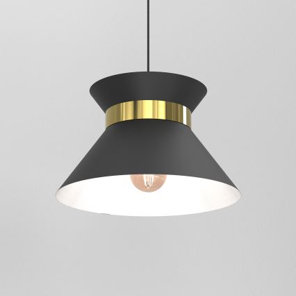 Lühter NORGE 1xE27/15W/230V must/kuldne