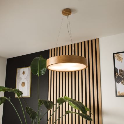 Lühter OAK 3xE27/60W/230V tamm ø 47,5 cm