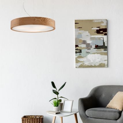 Lühter OAK 3xE27/60W/230V tamm ø 47,5 cm