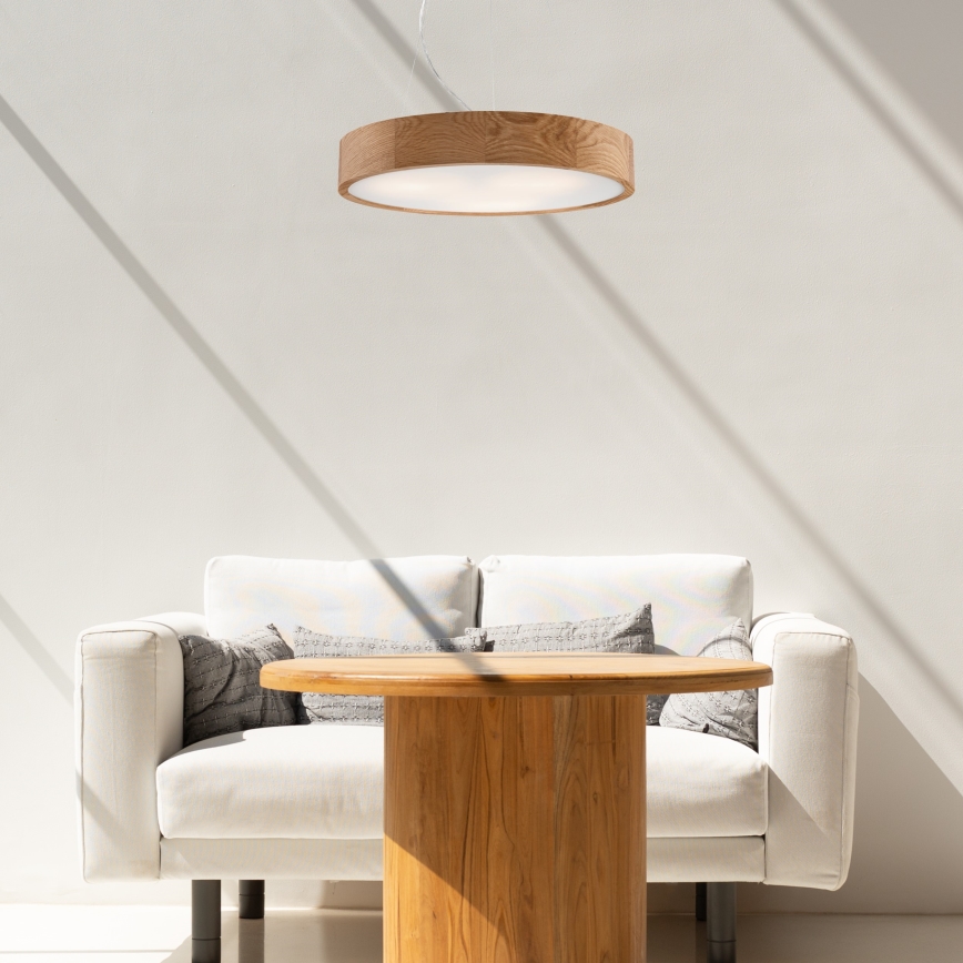 Lühter OAK 3xE27/60W/230V tamm ø 47,5 cm