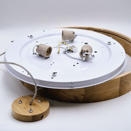 Lühter OAK 3xE27/60W/230V tamm ø 47,5 cm