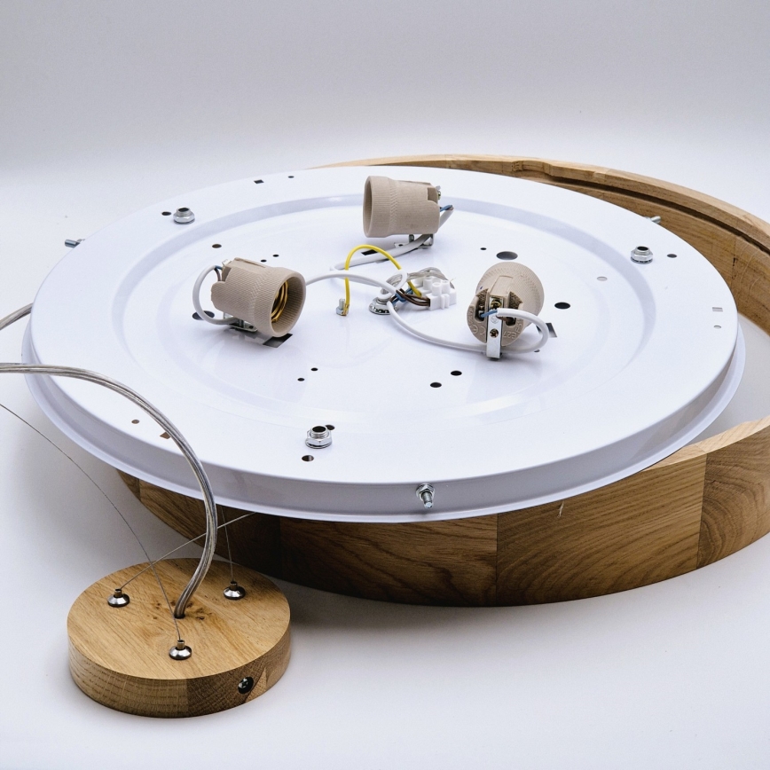 Lühter OAK 3xE27/60W/230V tamm ø 47,5 cm