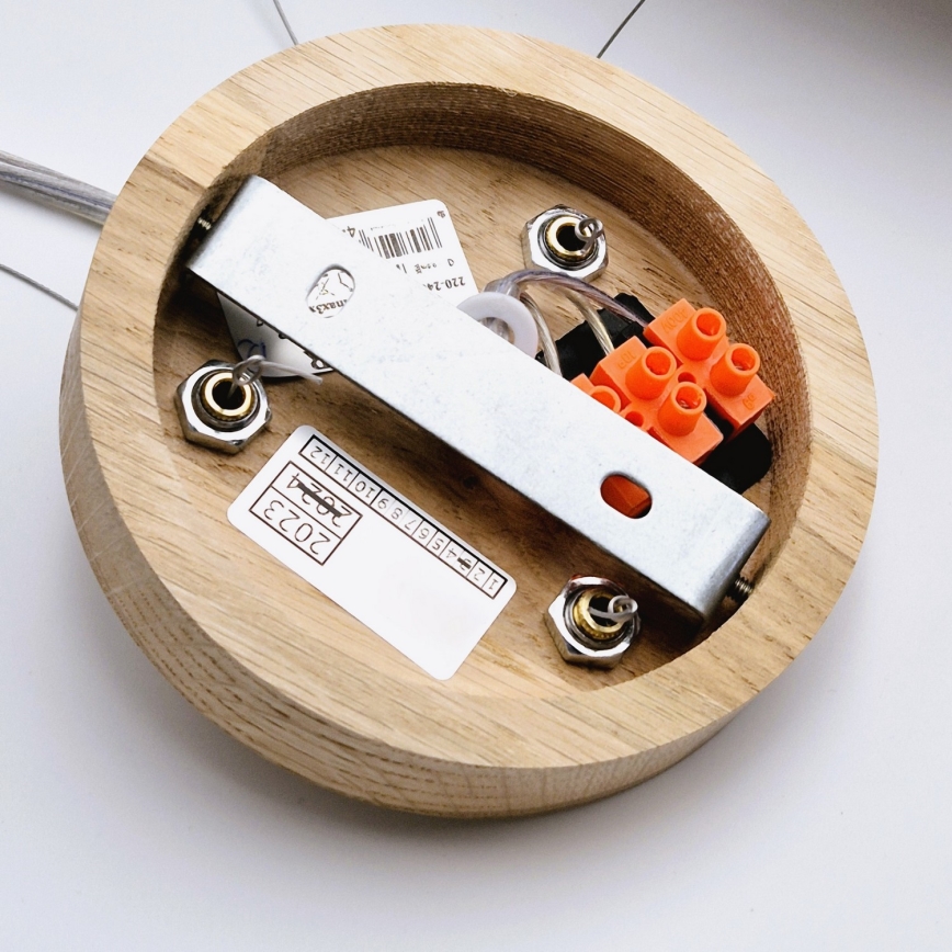 Lühter OAK 3xE27/60W/230V tamm ø 47,5 cm