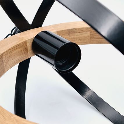 Lühter ONDA 1xE27/15W/230V must/tamm