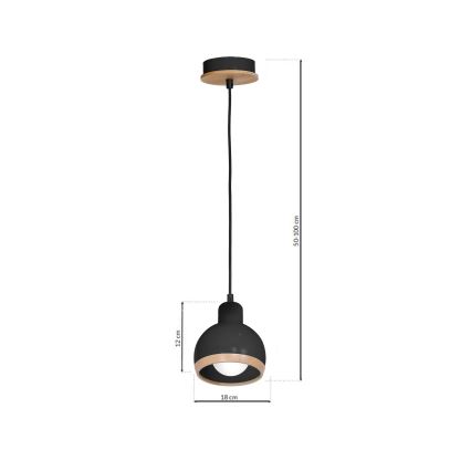 Lühter OVAL 1xE27/60W/230V must