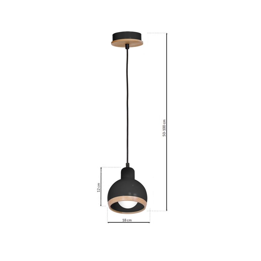 Lühter OVAL 1xE27/60W/230V must