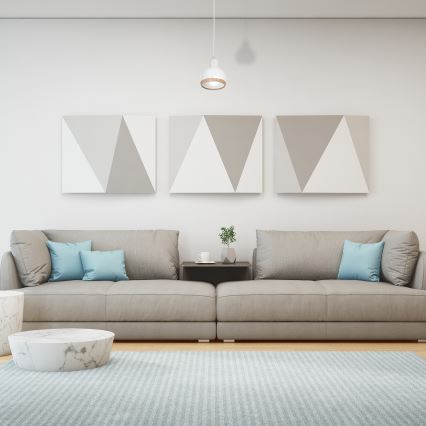 Lühter OVAL 1xE27/60W/230V valge