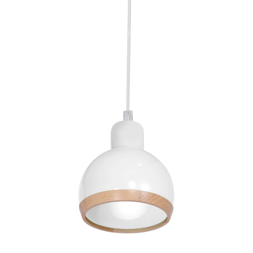 Lühter OVAL 1xE27/60W/230V valge