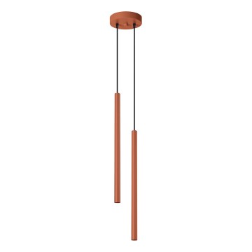 Lühter PASTELO 2xG9/8W/230V punane
