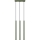 Lühter PASTELO 3xG9/8W/230V roheline