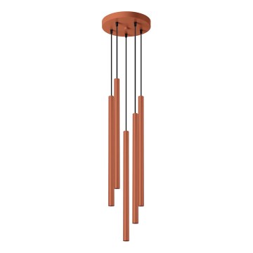 Lühter PASTELO 5xG9/8W/230V punane