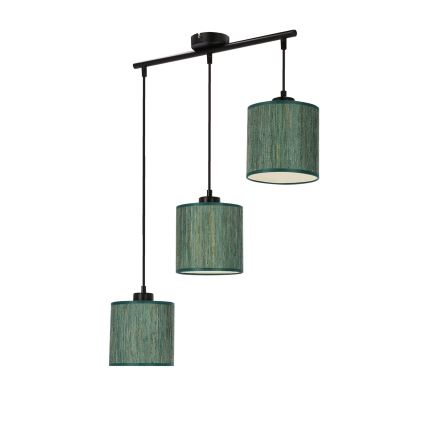 Lühter PATTI 3xE27/60W/230V roheline
