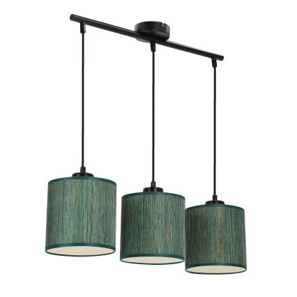 Lühter PATTI 3xE27/60W/230V roheline