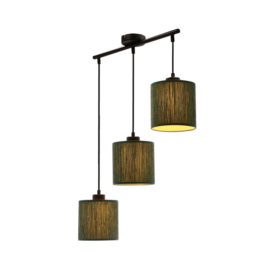 Lühter PATTI 3xE27/60W/230V roheline