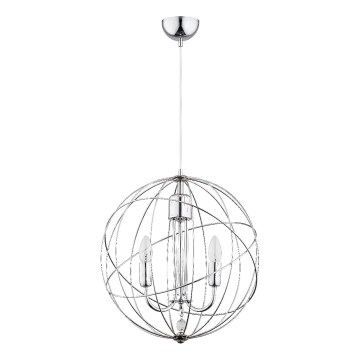 Lühter PIKO 3xE14/10W/230V läikiv kroom