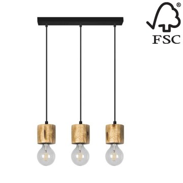 Lühter PINO 3xE27/60W/230V mänd - FSC sertifitseeritud