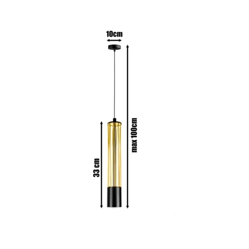 Lühter PRESCOT 1xGU10/40W/230V kuldne