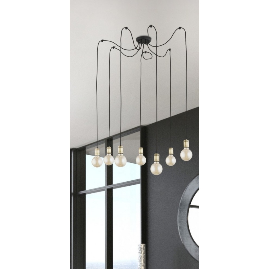Lühter QUALLE 5xE27/60W/230V ämblik