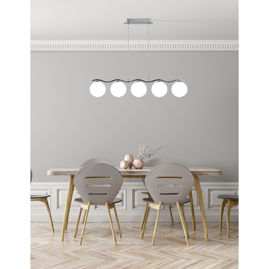 Lühter RAMON 5xG9/40W/230V läikiv kroom