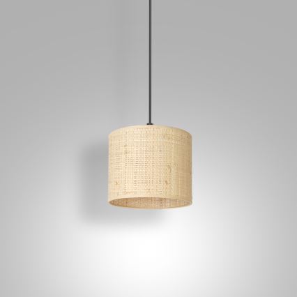 Lühter RATTAN 1xE27/60W/230V diameeter 18 cm punutud
