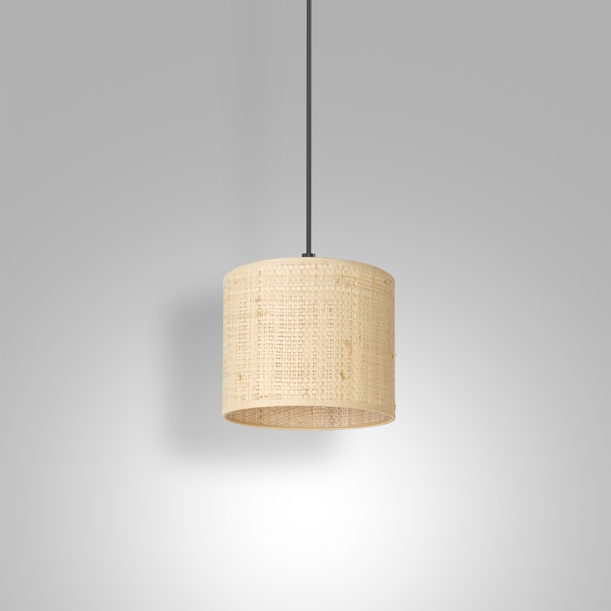 Lühter RATTAN 1xE27/60W/230V diameeter 18 cm punutud