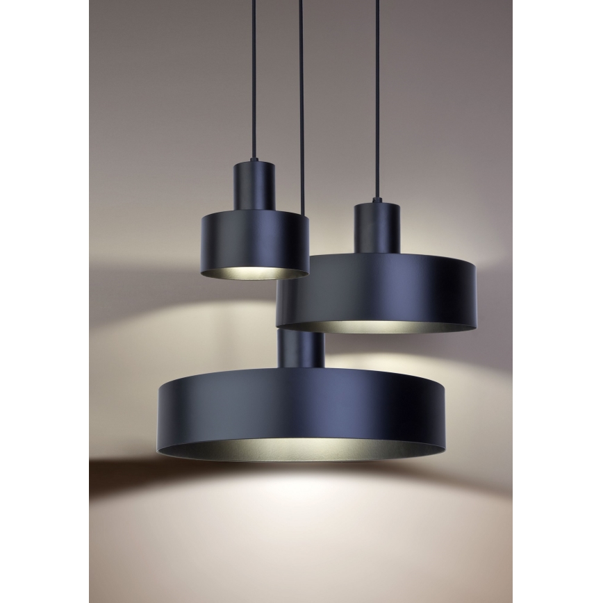 Lühter RIF 1xE27/60W/230V d. 15 cm must
