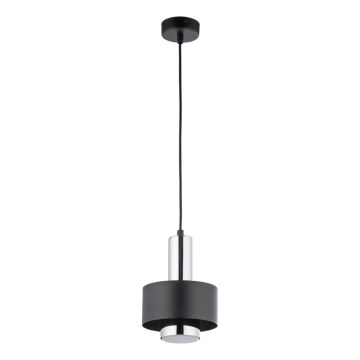 Lühter RIF LUX 1xGX53/12W/230V d. 15 cm must/läikiv kroom