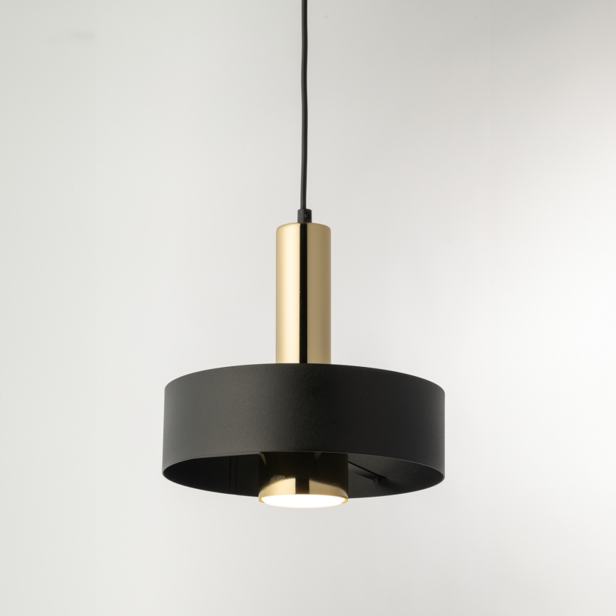 Lühter RIF LUX 1xGX53/12W/230V d. 25 cm must/kuldne
