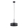 Lühter RIF LUX 1xGX53/12W/230V d. 25 cm must/läikiv kroom