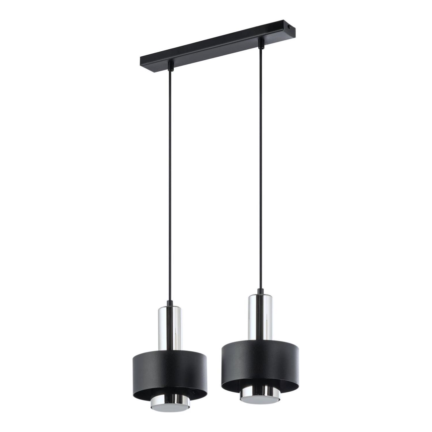 Lühter RIF LUX 2xGX53/12W/230V must/läikiv kroom