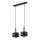 Lühter RIF LUX 2xGX53/12W/230V must/läikiv kroom