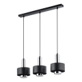 Lühter RIF LUX 3xGX53/12W/230V must/läikiv kroom