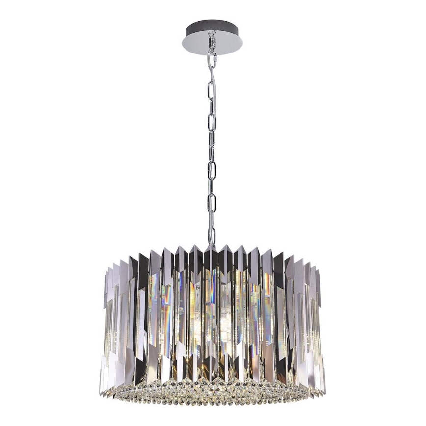 Lühter RITZ 12xE14/40W/230V d. 54 cm läikiv kroom