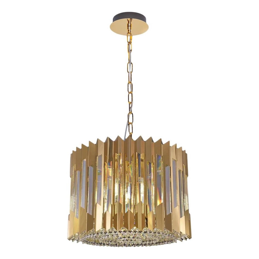 Lühter RITZ 7xE14/40W/230V d. 42 cm kuldne
