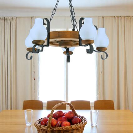 Lühter ROATA 5xE14/40W/230V d. 30 cm pöök
