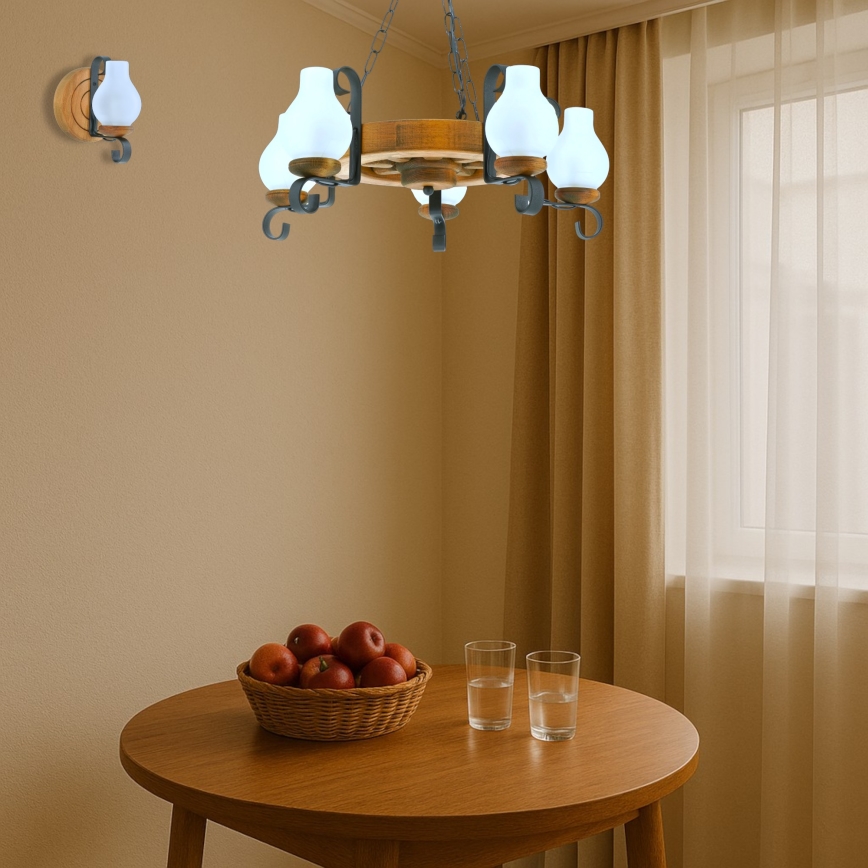Lühter ROATA 5xE14/40W/230V d. 30 cm pöök
