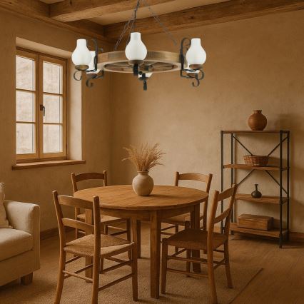 Lühter ROATA 6xE14/40W/230V d. 70 cm pöök