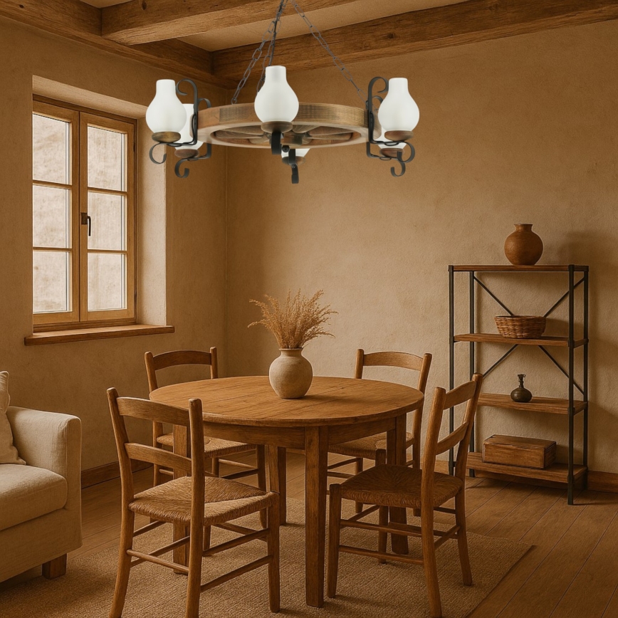 Lühter ROATA 6xE14/40W/230V d. 70 cm pöök