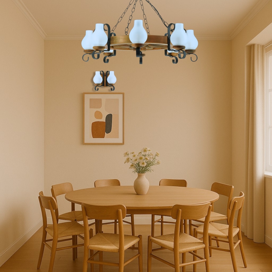Lühter ROATA 8xE14/40W/230V d. 70 cm pöök